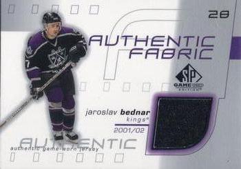 Jaroslav Bednar #AF-JB 2001 Sp Game Used Authentic Fabric Hockey
