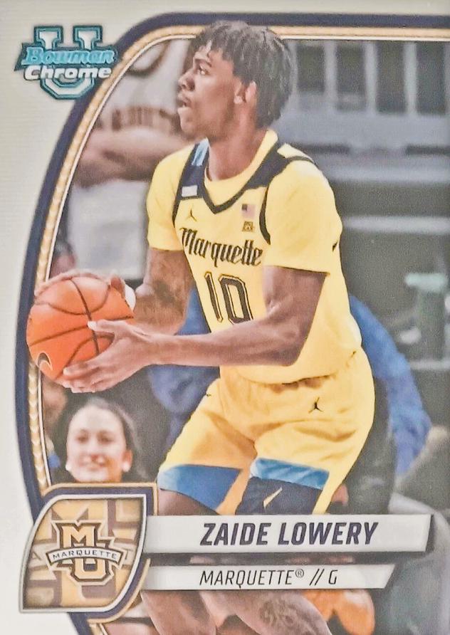 Zaide Lowery #90 Basketball Cards 2024 Bowman Chrome University