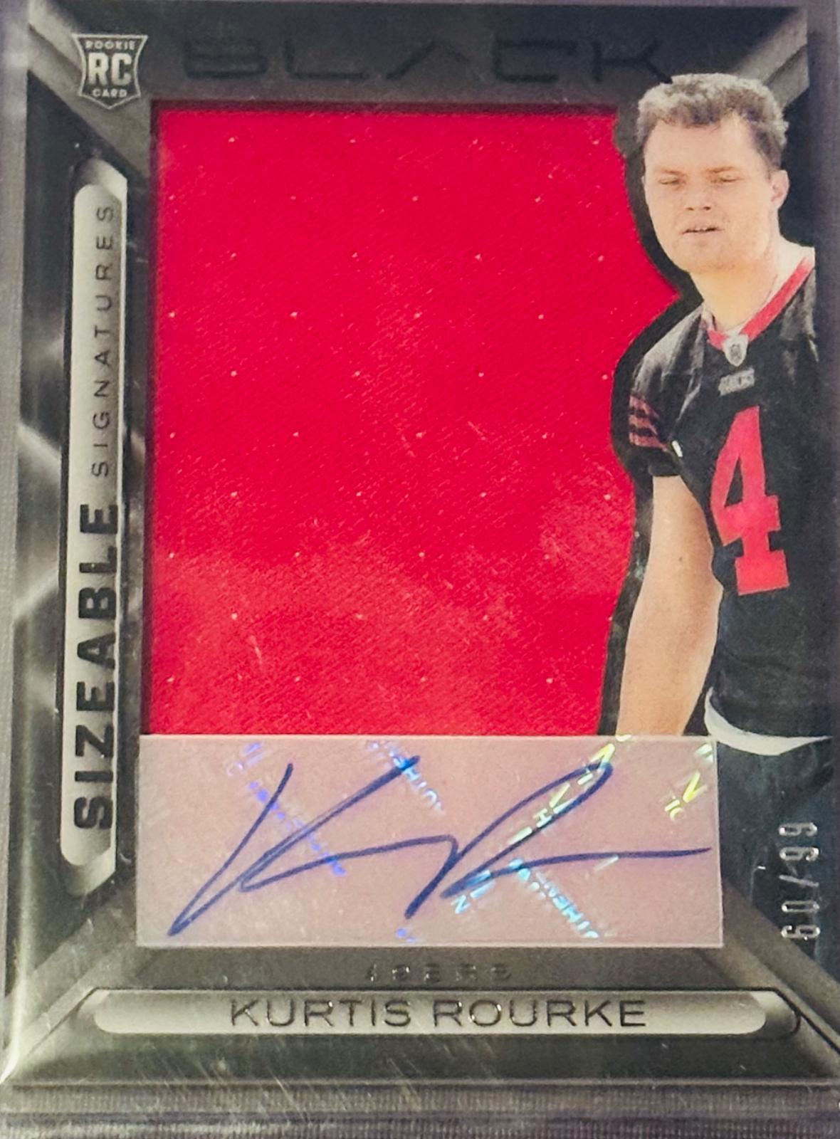 Kurtis Rourke Rpa Card Kurtis Rourke #32 Prices | 2025 Panini Black Sizeable Signatures Rookie ...