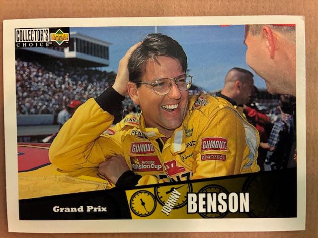 Johnny Benson #30 Racing Cards 1997 Collector's Choice NASCAR