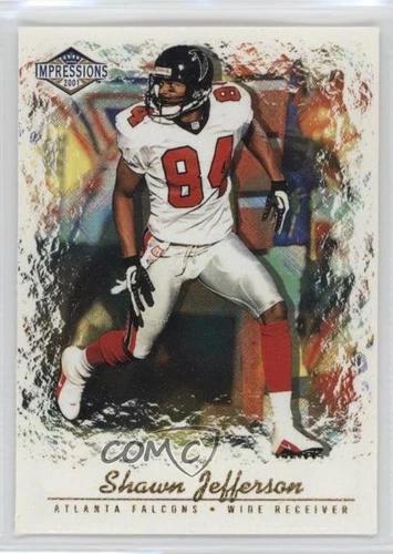 Shawn Jefferson #8 Football Cards 2001 Pacific Impressions