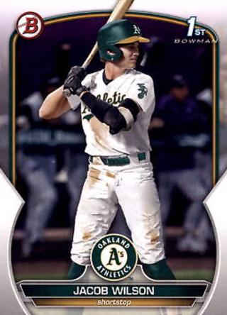 Jacob Wilson #BD-121 Baseball Cards 2023 Bowman Draft