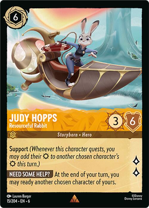 Judy Hopps - Resourceful Rabbit #15 Lorcana Azurite Sea