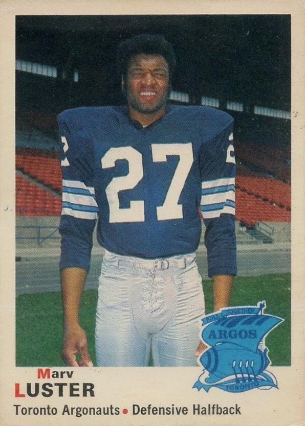 Marv Luster #3 Football Cards 1970 O Pee Chee CFL