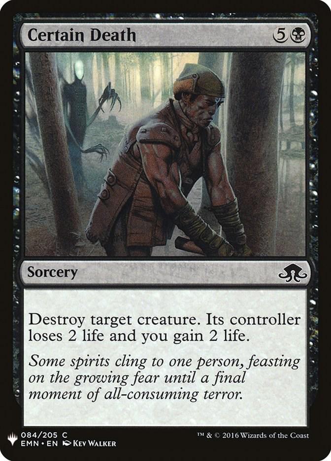 Certain Death (Magic The List Reprints)