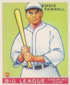 Eddie Farrell #148 1983 Galasso 1933 Goudey Reprint Baseball
