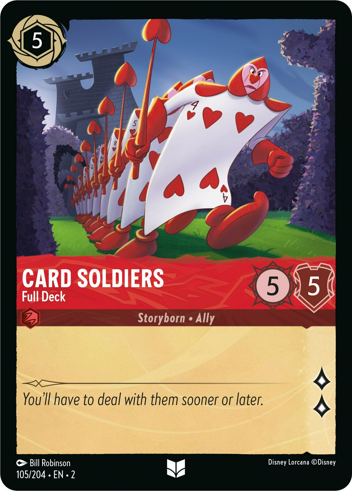 Card Soldiers - Full Deck #105 Lorcana Rise of the Floodborn