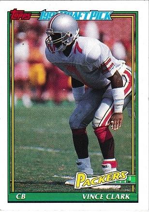 Vince Clark #439 Football Cards 1991 Topps