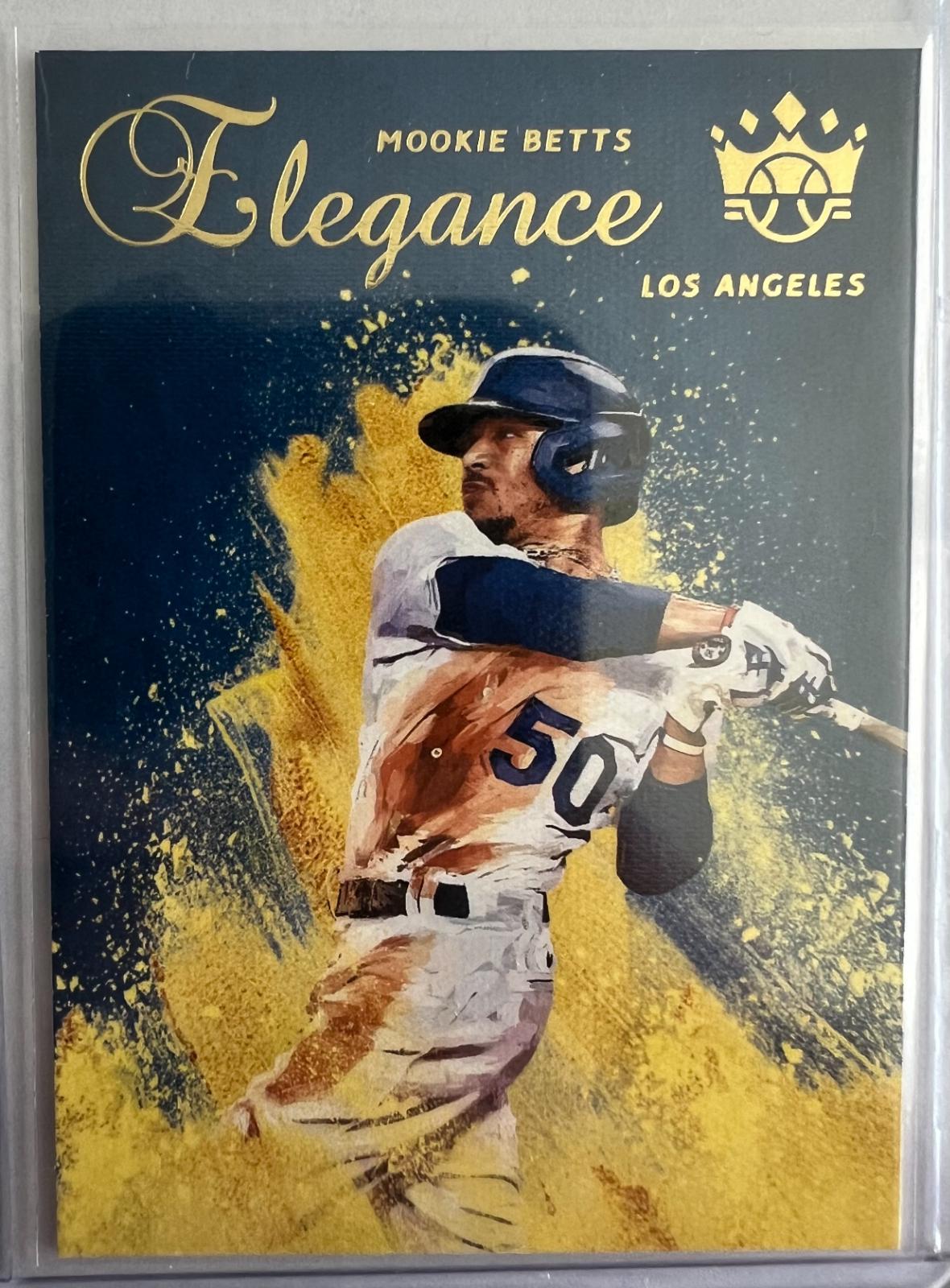 Mookie Betts Elegance #8 Baseball Cards 2021 Panini Diamond Kings Elegance