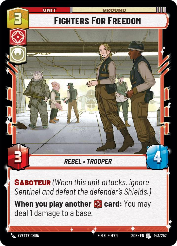 Fighters for Freedom #143 Star Wars Unlimited: Spark of Rebellion