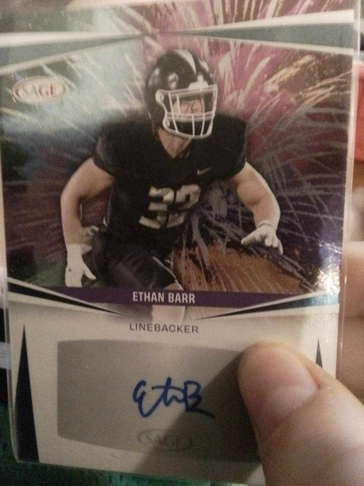 Ethan Barr #A-EB 2025 Sage Hit Autograph Football