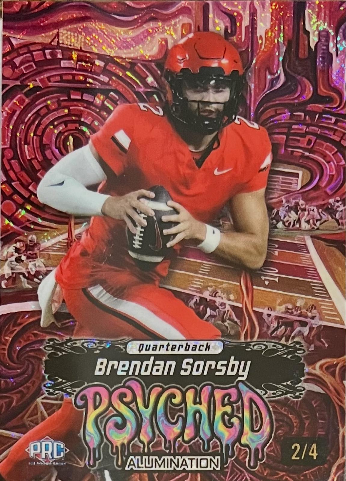 Brendan Sorsby #JPRD2-BS 2026 Wild Card Alumination Just The Hits Football