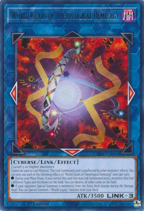 World Gears of Theurlogical Demiurgy CRBR-EN044 YuGiOh Crossover Breakers