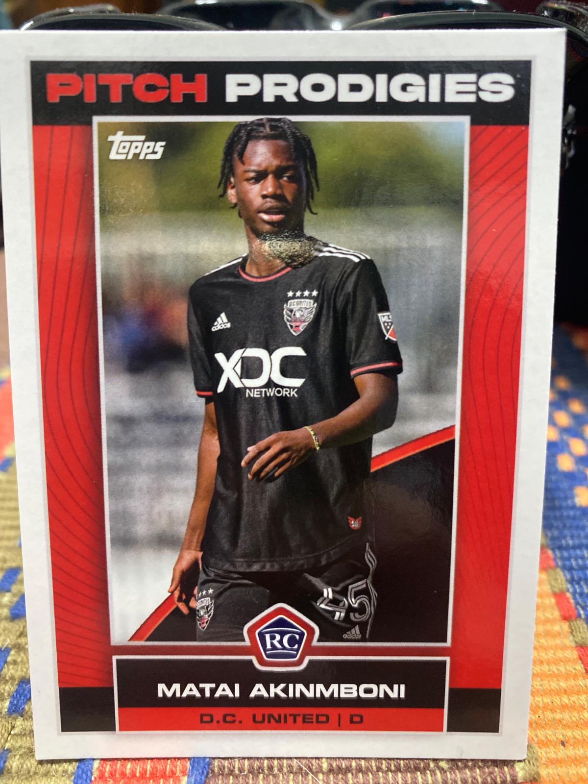 Matai Akinmboni #121 Soccer Cards 2023 Topps MLS