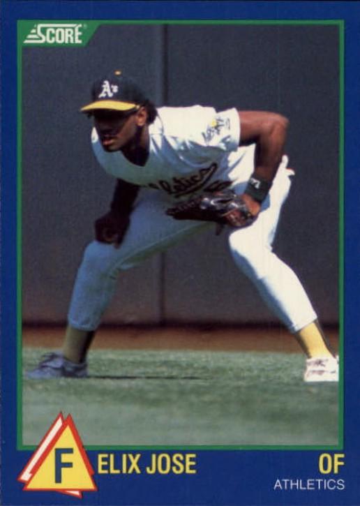 Felix Jose #22 1989 Score 100 Rising Stars Baseball