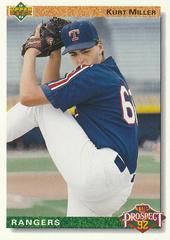 Kurt Miller #70 Baseball Cards 1992 Upper Deck Prices