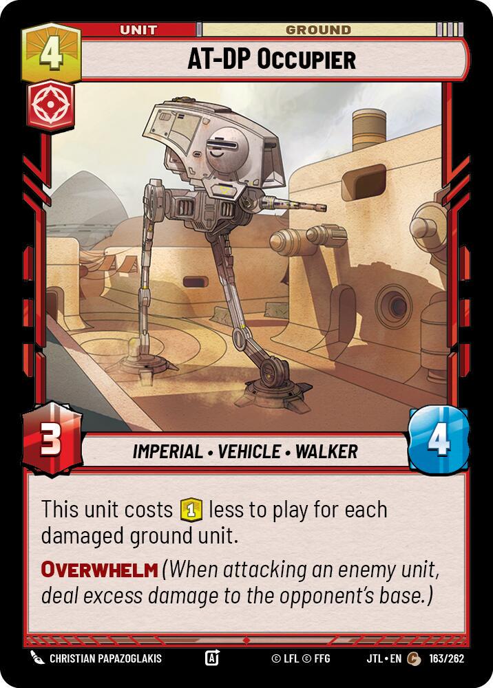 AT-DP Occupier #163 Star Wars Unlimited: Jump to Lightspeed