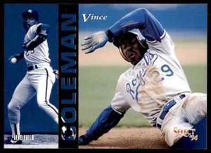 Vince Coleman #369 1994 Select Baseball