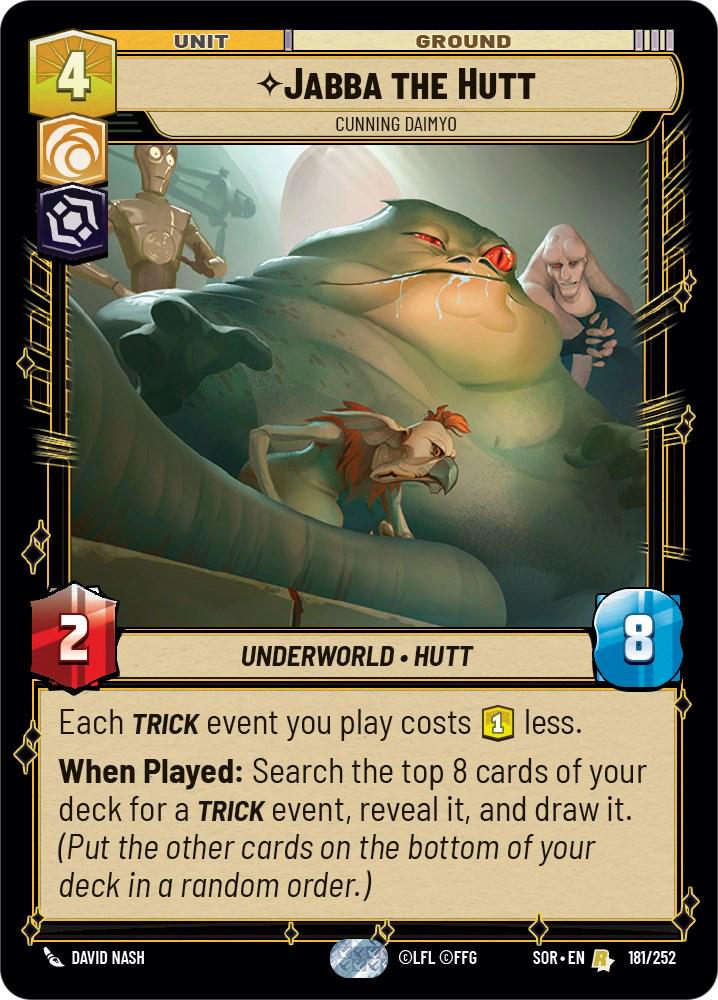 Jabba the Hutt #181 Star Wars Unlimited: Spark of Rebellion