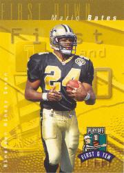 Mario Bates #24 Football Cards 1997 Playoff 1st & 10