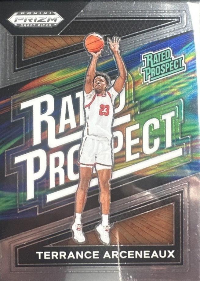 Terrance Arceneaux #3 Basketball Cards 2024 Prizm Draft Picks Rated Prospect