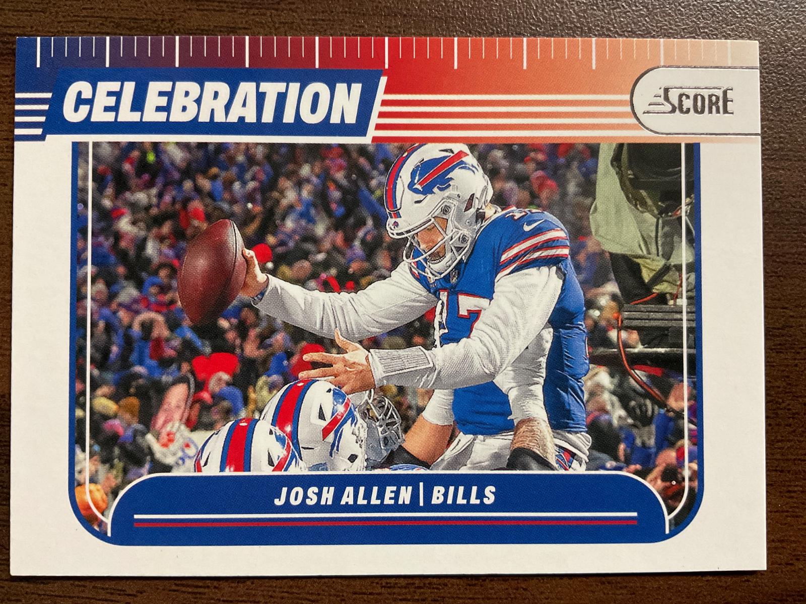 Josh Allen #C-JAN Football Cards 2024 Panini Score Celebration