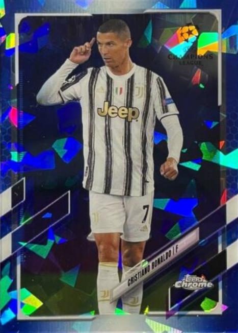 Cristiano Ronaldo #100 Soccer Cards 2020 Topps Chrome UEFA Champions League Sapphire