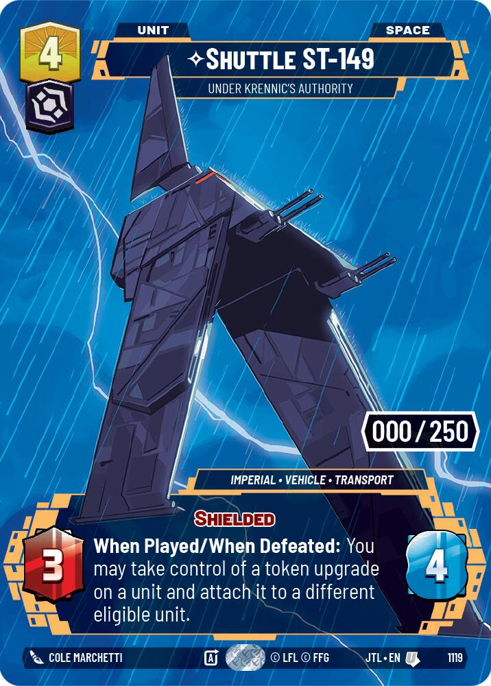 Shuttle ST-149 - Under Krennic's Authority #1119 Star Wars Unlimited: Jump to Lightspeed