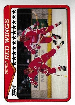 Detroit Red Wings #133 Hockey Cards 1990 Topps
