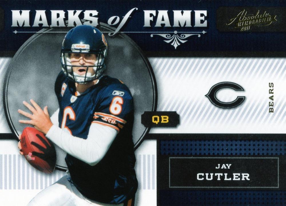 Jay Cutler #16 Football Cards 2011 Panini Absolute Memorabilia Marks of Fame