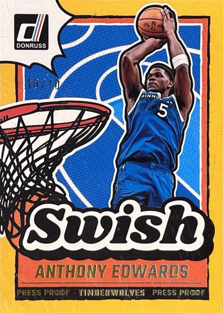 Anthony Edwards [Press Proof Gold] #18
