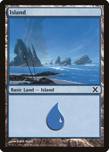 Island #369 Magic 10th Edition
