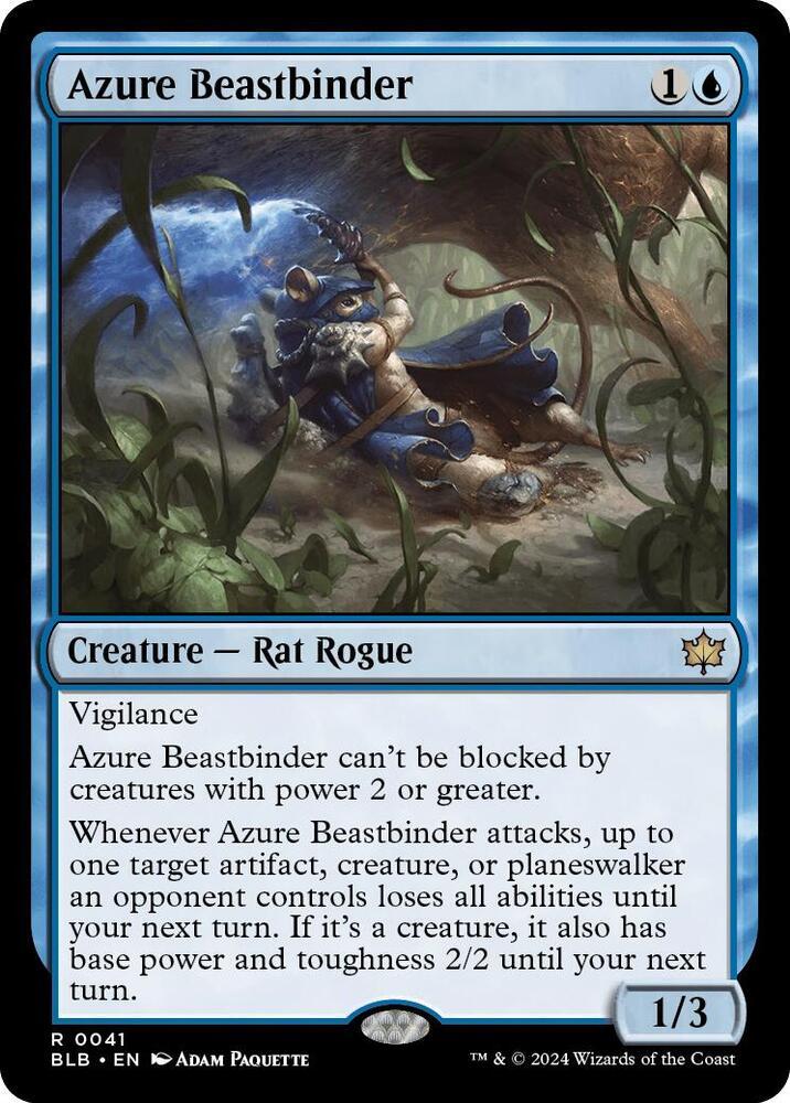 Azure Beastbinder (Magic Bloomburrow)
