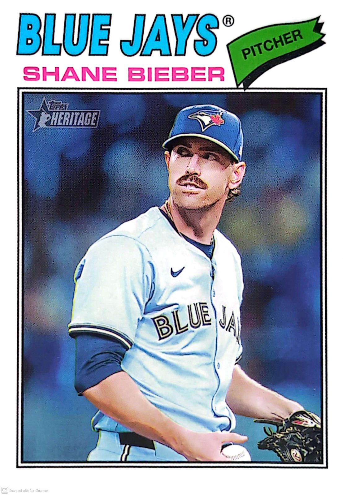 Shane Bieber #210 2026 Topps Heritage Baseball