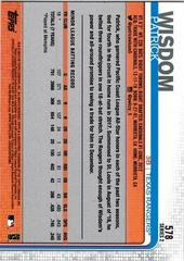 Back Of Card | Patrick Wisdom Baseball Cards 2019 Topps