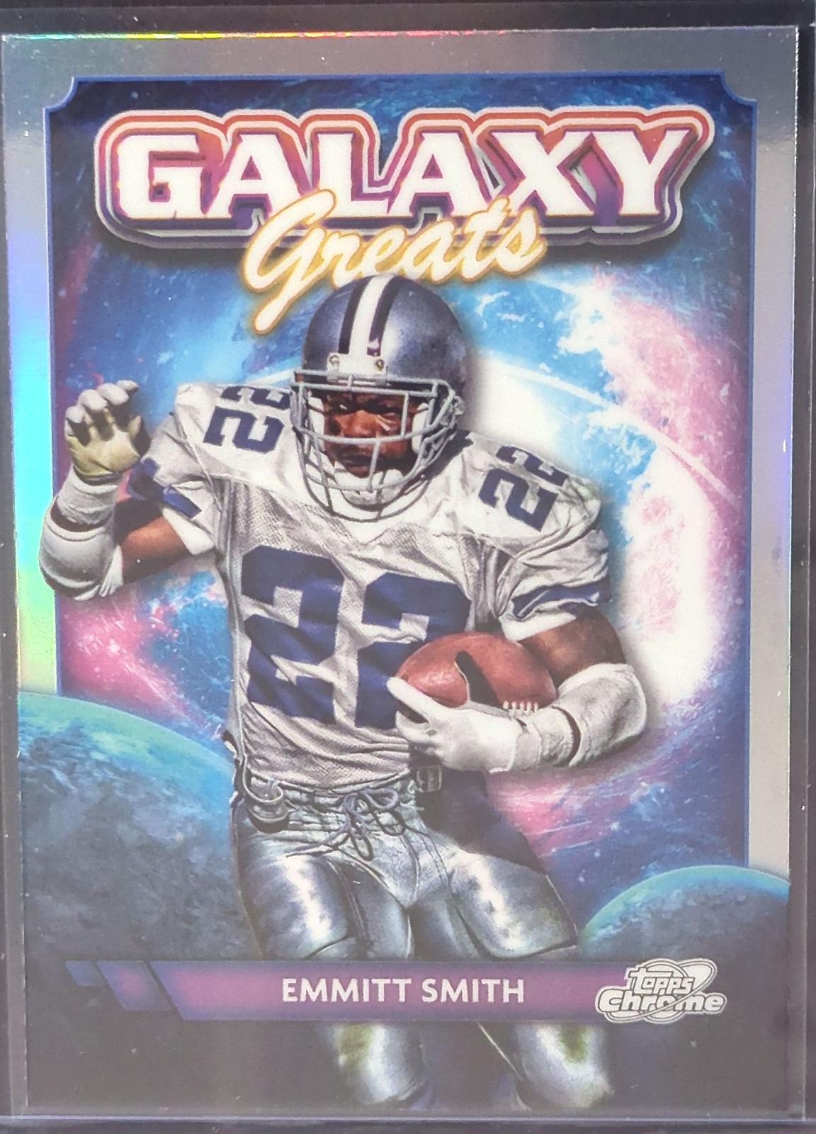 Emmitt Smith #GG-12 Football Cards 2024 Topps Cosmic Chrome Galaxy Greats