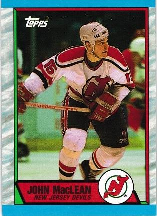 John MacLean #102 Hockey Cards 1989 Topps