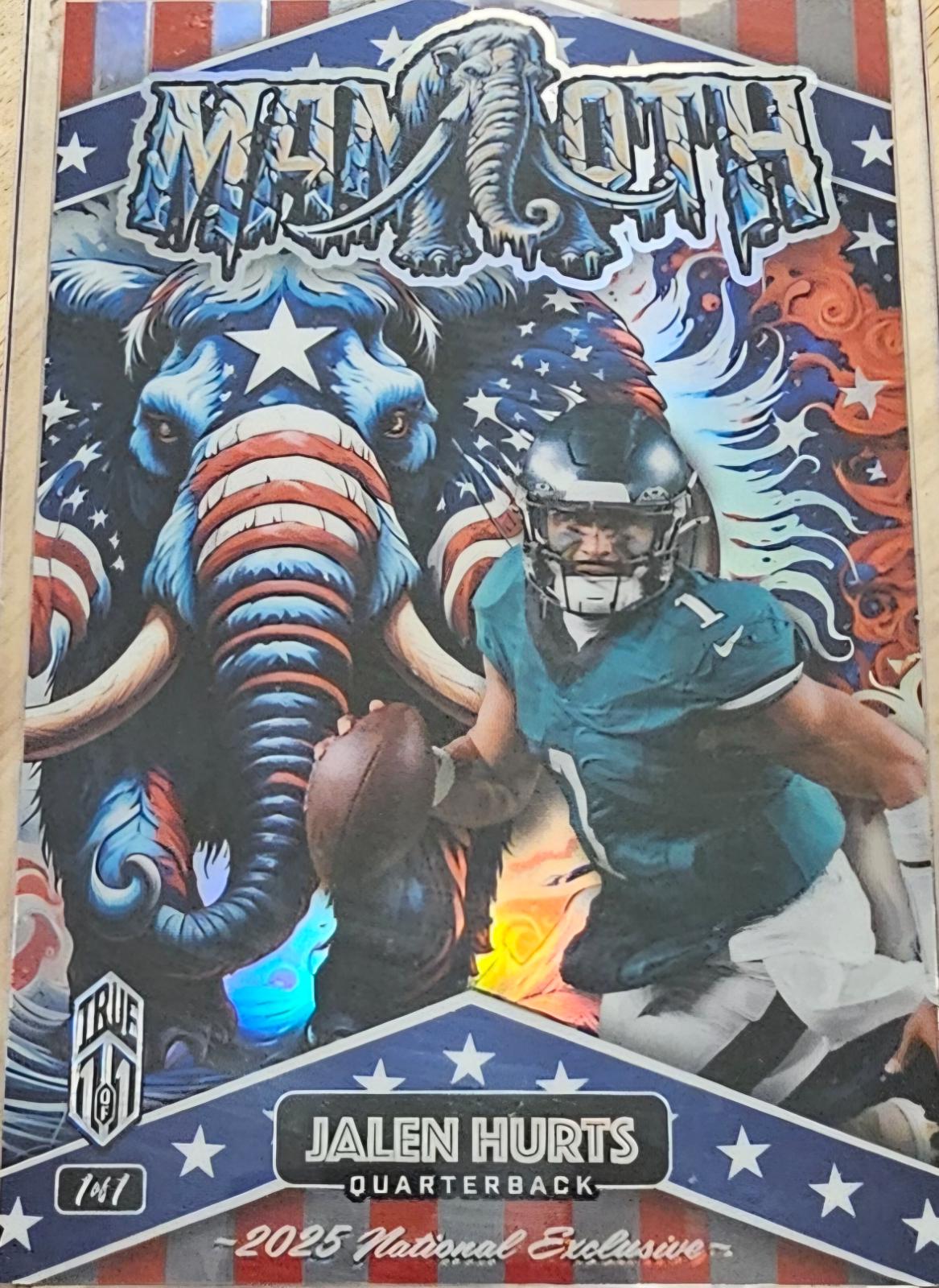 Jalen Hurts #DMMTA02-JH 2025 Wild Card Patriotic Mammoths Football