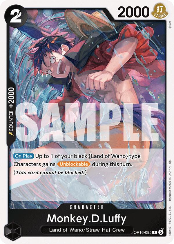 Monkey.D.Luffy OP16-095 Prices | One Piece The Time of Battle
