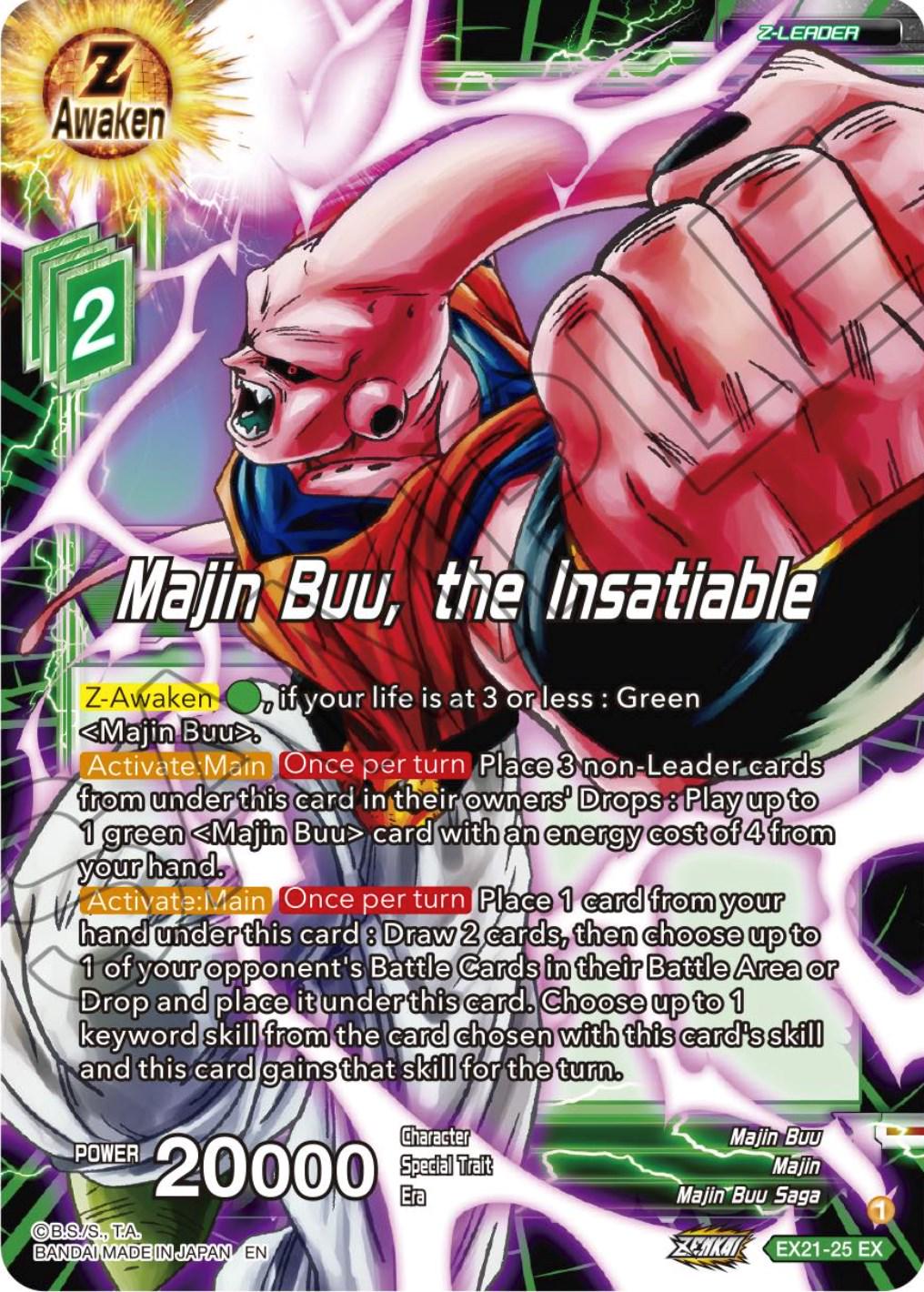 Majin Buu, the Insatiable EX21-25 Dragon Ball Super Expansion Set: 5th Anniversary Set