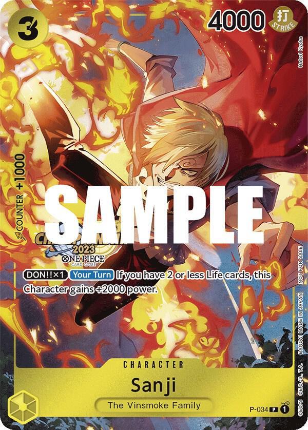 【希少】sanji finalist championship 英語版 PSA 10 Sanji P-034 Championship Event Pack Finalist English One