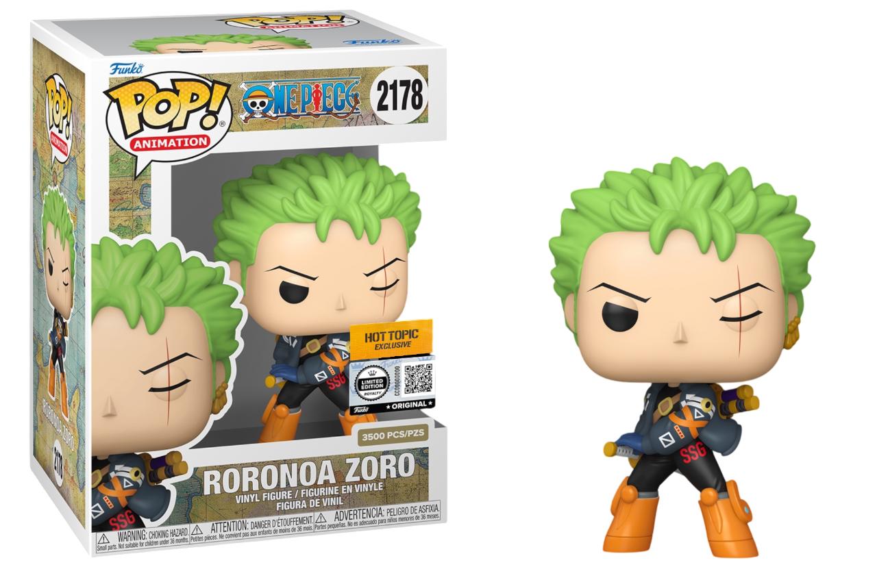 Roronoa Zoro #2178 One Piece Funko Pop Hot Topic box and figure