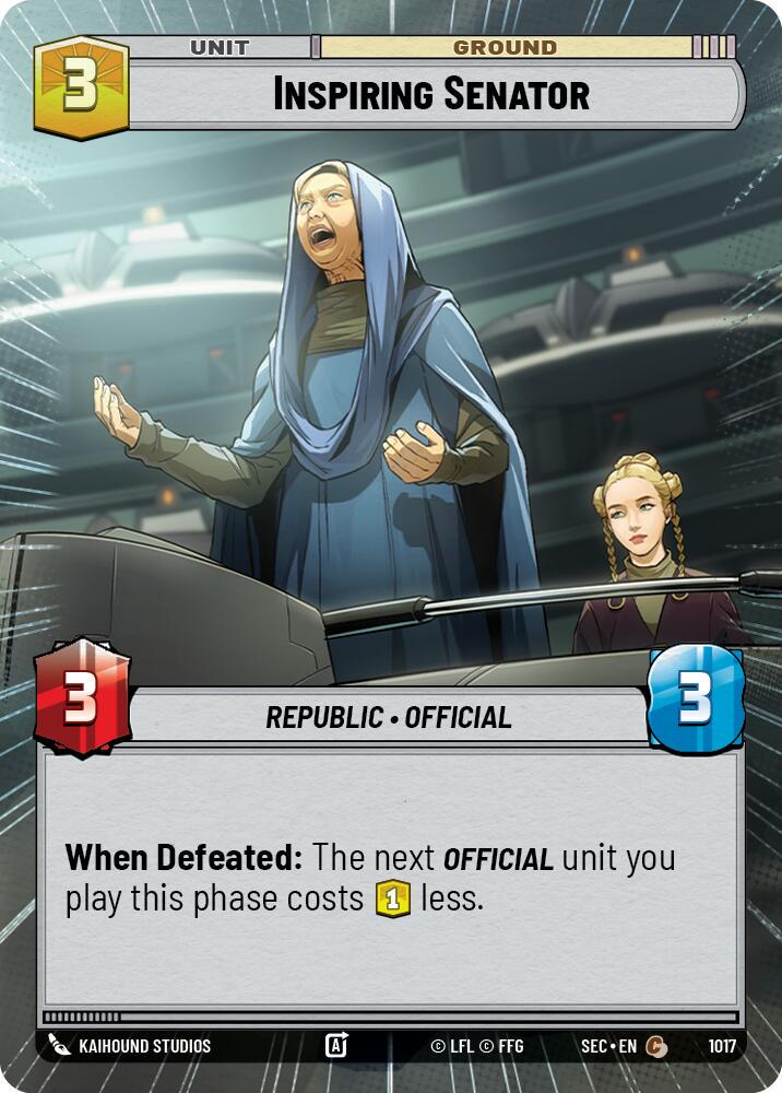Inspiring Senator [Hyperspace Foil] #1017