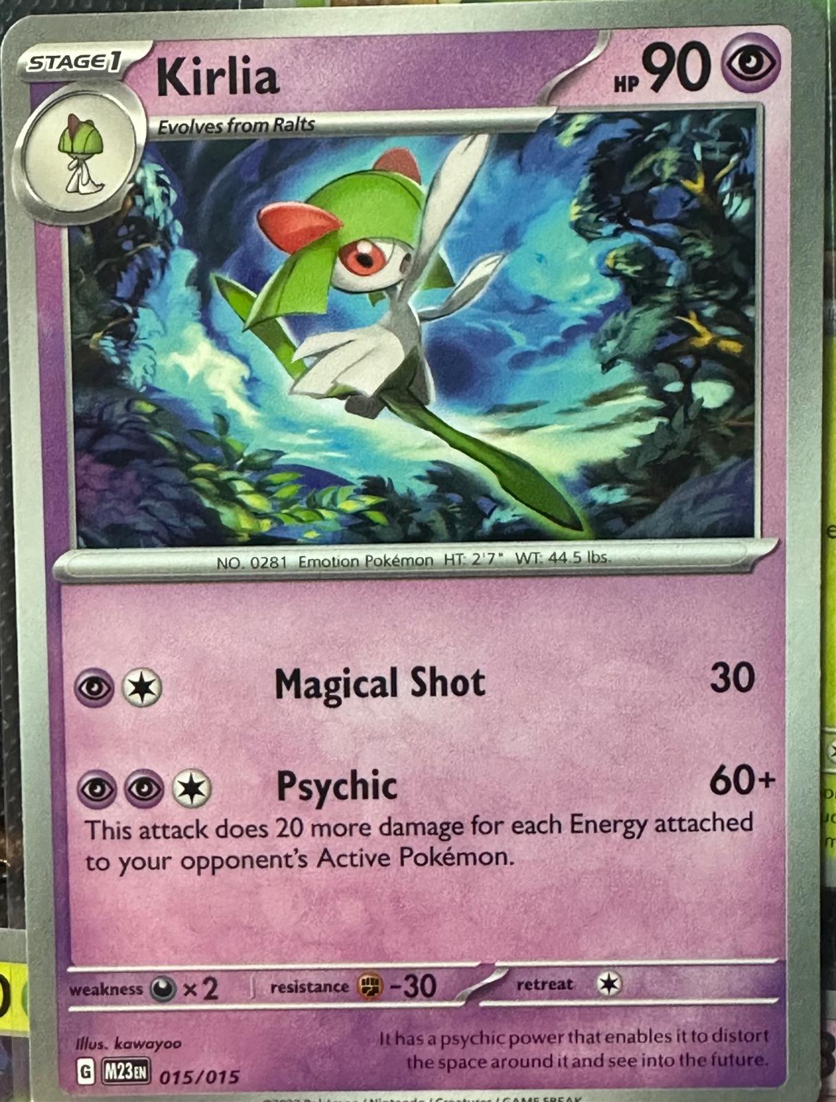 Kirlia #15 Pokemon McDonalds 2023