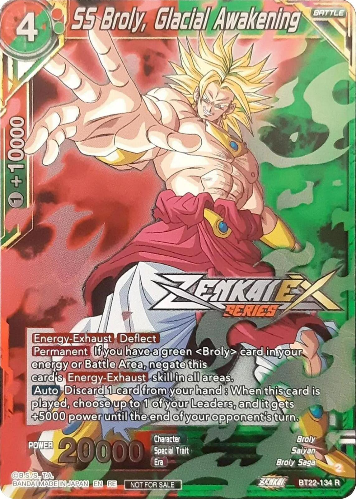 SS Broly, Glacial Awakening BT22-134 Dragon Ball Super Divine Multiverse Release Promos