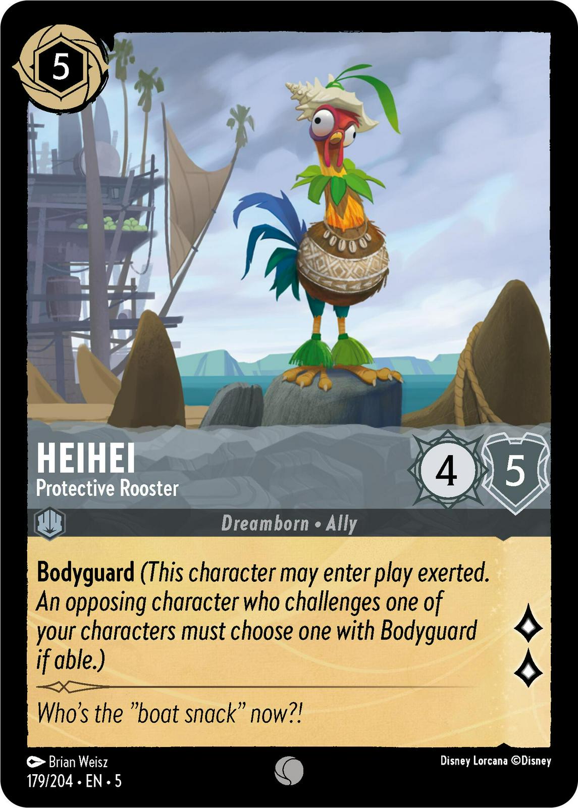 HeiHei - Protective Rooster #179 Lorcana Shimmering Skies