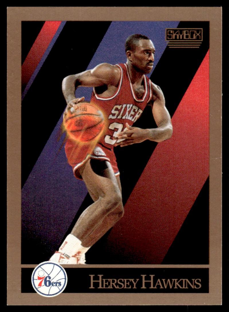 Hersey Hawkins #216 Basketball Cards 1990 Skybox