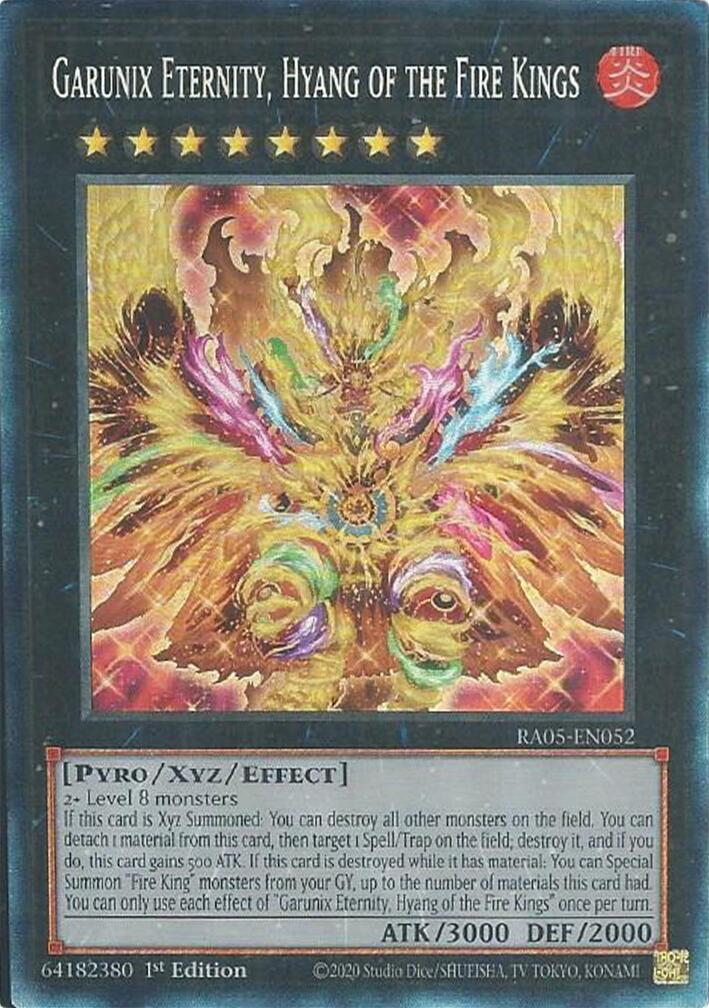 Garunix Eternity, Hyang of the Fire Kings [Collector's Rare] RA05-EN052