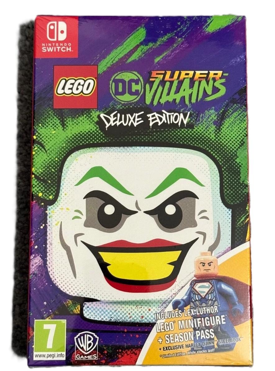 Carátula de LEGO DC Super Villains Deluxe Edition With Minifigure para Switch (edición PAL España)
