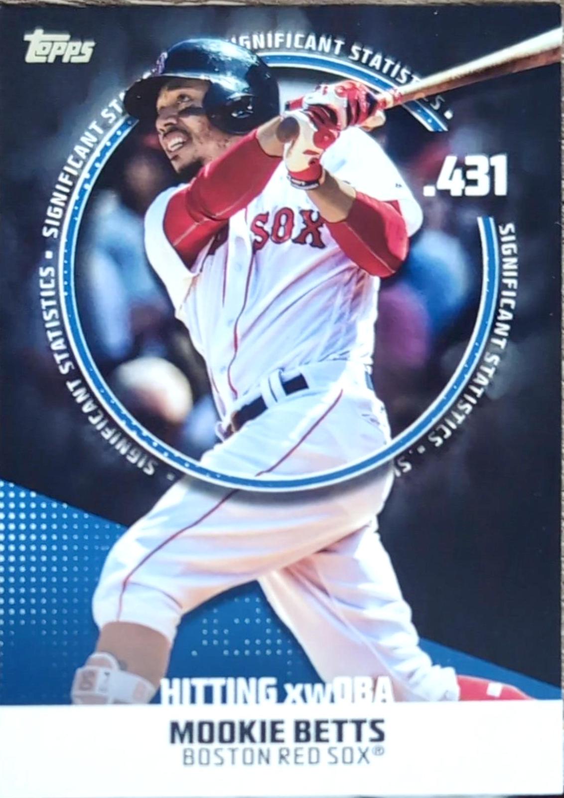 Mookie Betts [Blue] #SS-10 Prices | 2019 Topps Significant Statistics ...